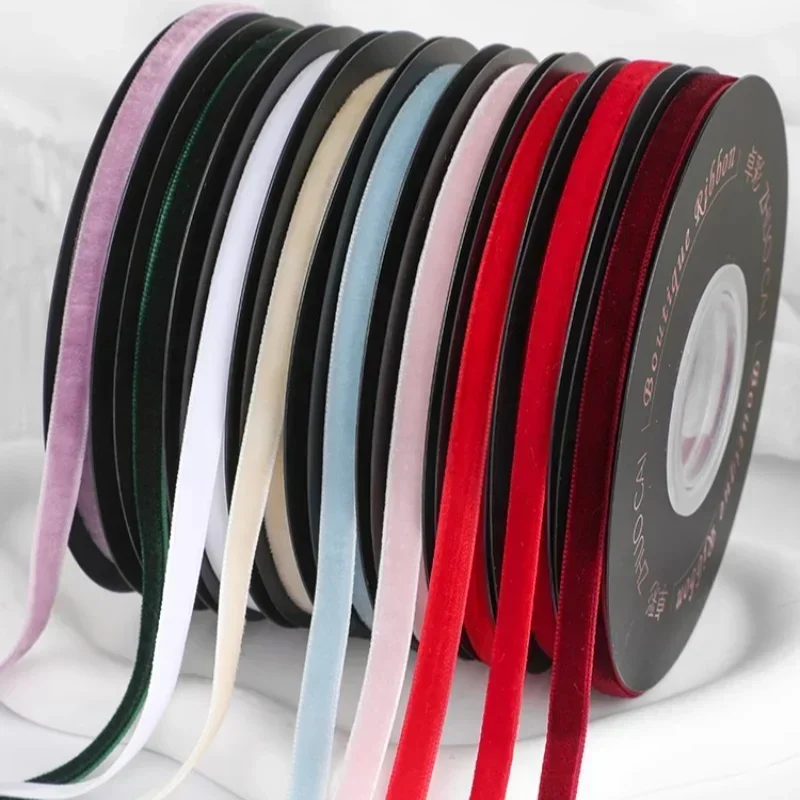 Velvet Ribbon Roll - Лента бархатная шириной 6 мм, 5