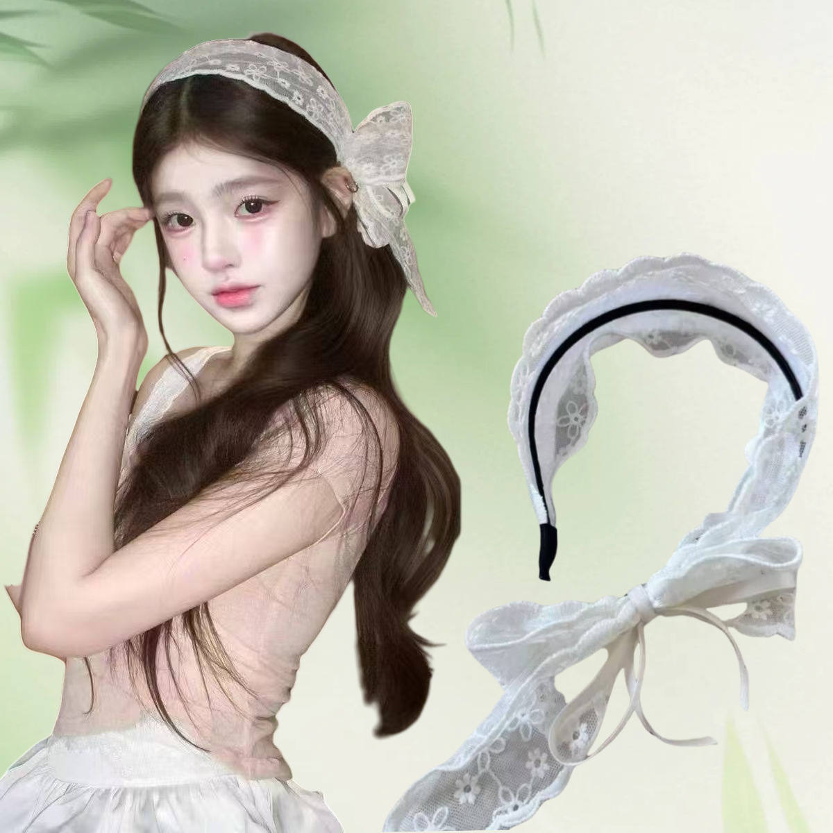 Lace Ribbon Trim - Новая винтажная пасторальная кружевная повязка для