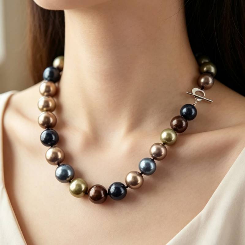Pearl Trim Chain - Колье из раковины ЮЖНОГО МОРЯ 12