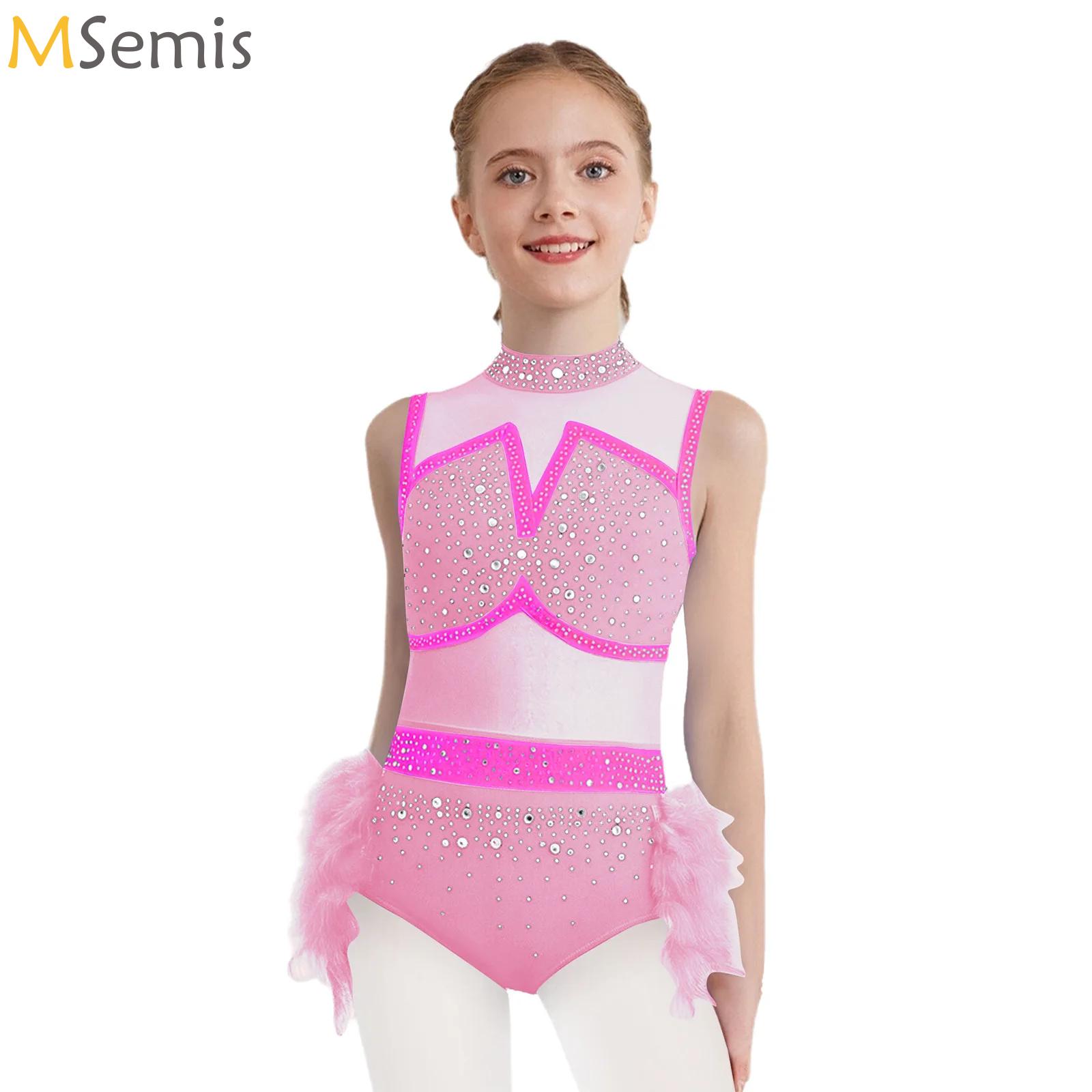 Детский купальник для латински – обзор и цена Rhinestone Banding Trim
