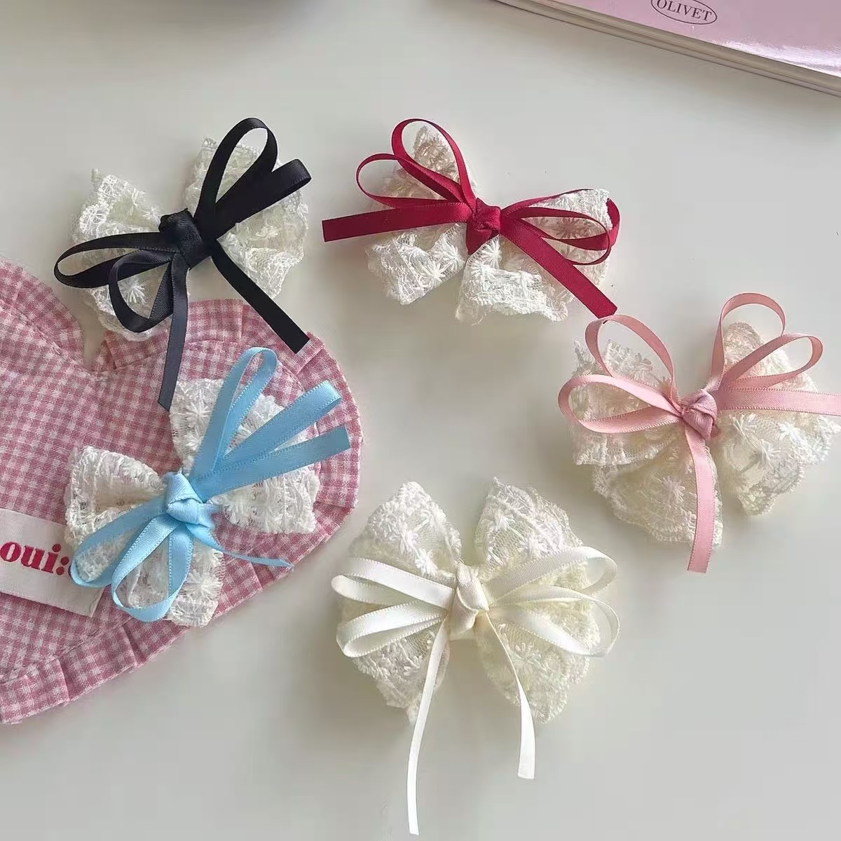 2 шт., элегантные заколки для  – обзор и цена Lace Ribbon Trim