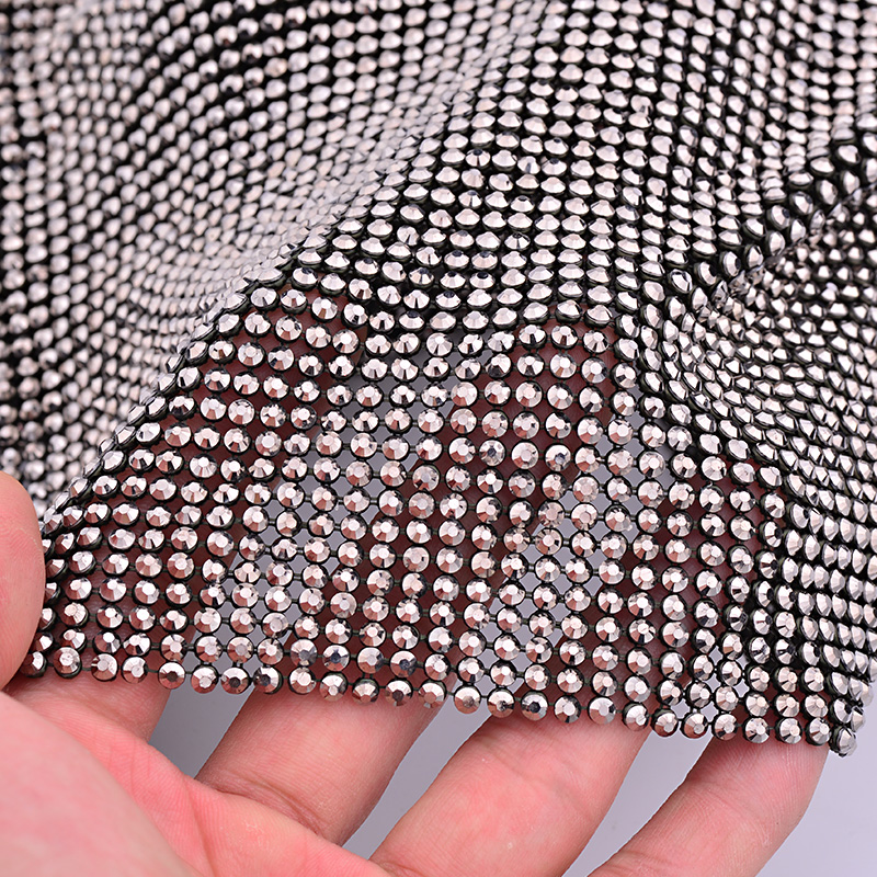 JUNAO 45*120 см Черное золото  – обзор и цена Crystal Mesh Fabric
