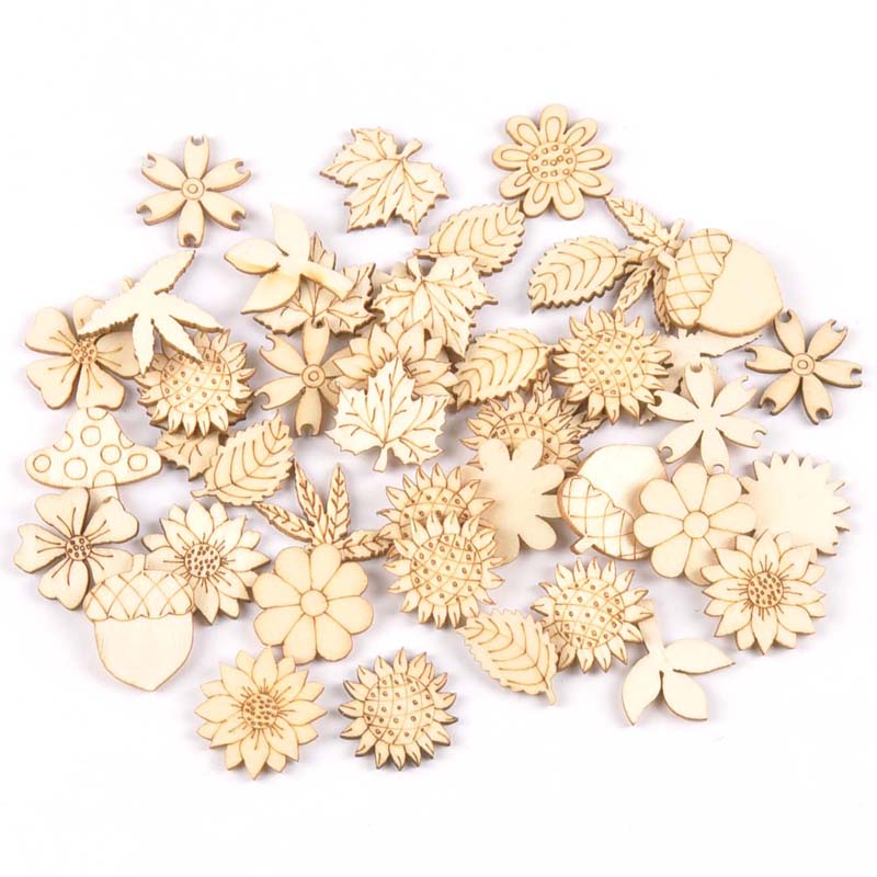 30 шт., деревянные аксессуары  – обзор и цена Craft Embellishments