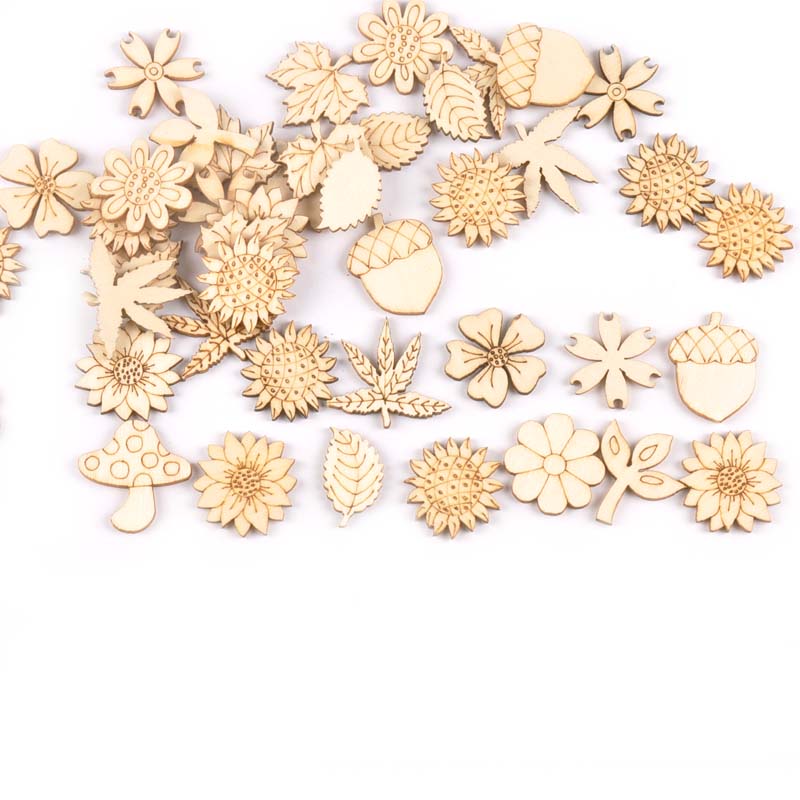 30 шт., деревянные аксессуары  – обзор и цена Craft Embellishments