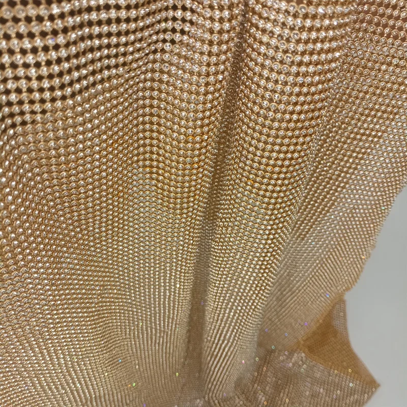 45x120 см блестящая золотая ос – обзор и цена Crystal Mesh Fabric