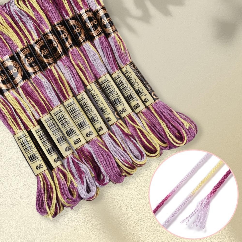 6-прядная фиолетовая разноцвет – обзор и цена Embroidery Embellishments