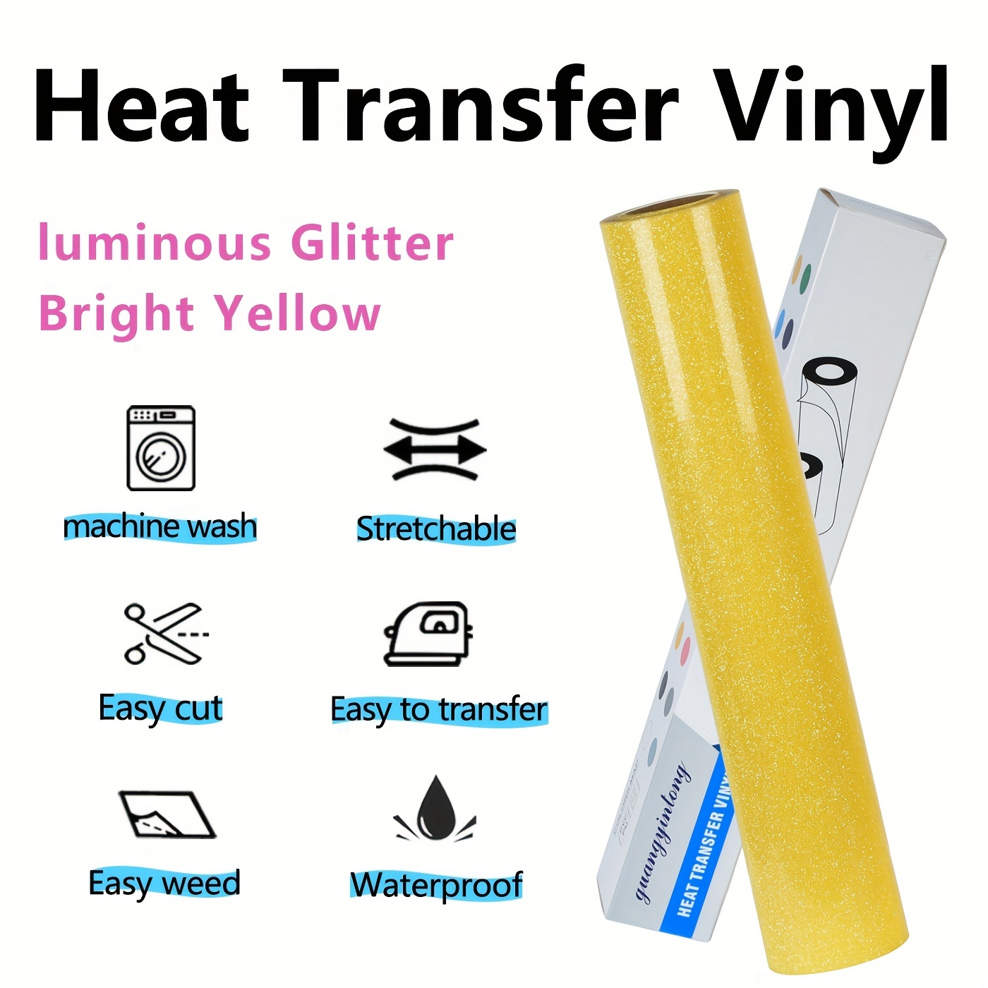 Глиттерная термотрансферная пл – обзор и цена Glitter Vinyl Roll
