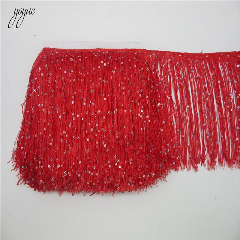 YOYUE 1 ярд, 20 см, длинные по – обзор и цена Beaded Trim Fringe