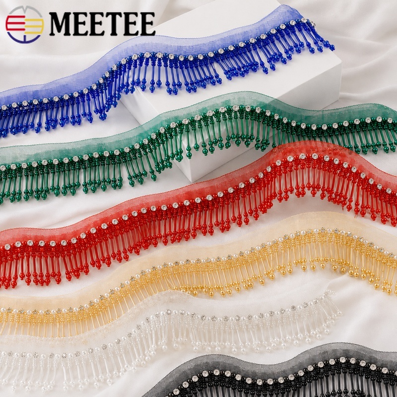 1 ярд 5 см бисерная кружевная  – обзор и цена Beaded Trim Fringe