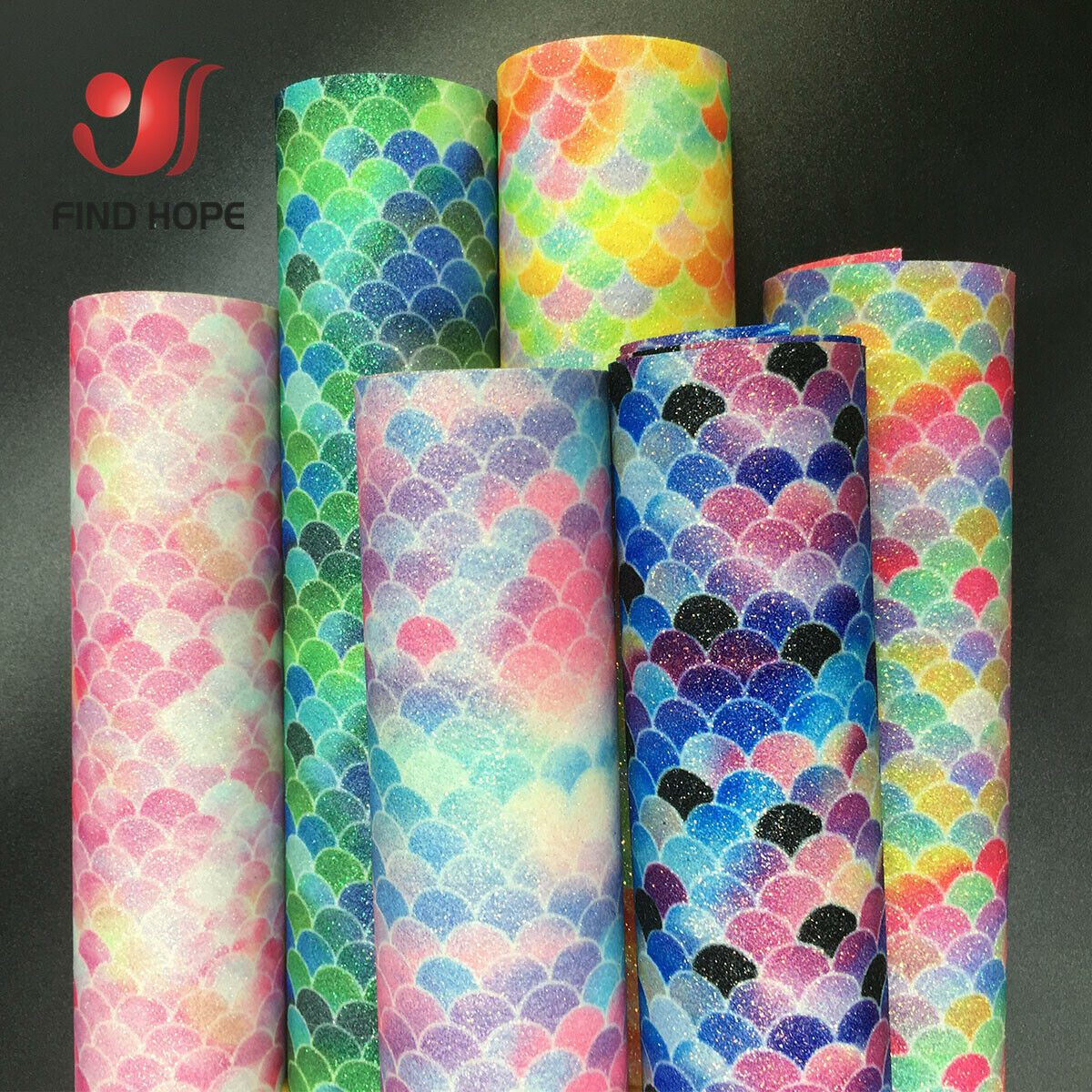 Русалка Радуга Переливающаяся  – обзор и цена Glitter Vinyl Roll