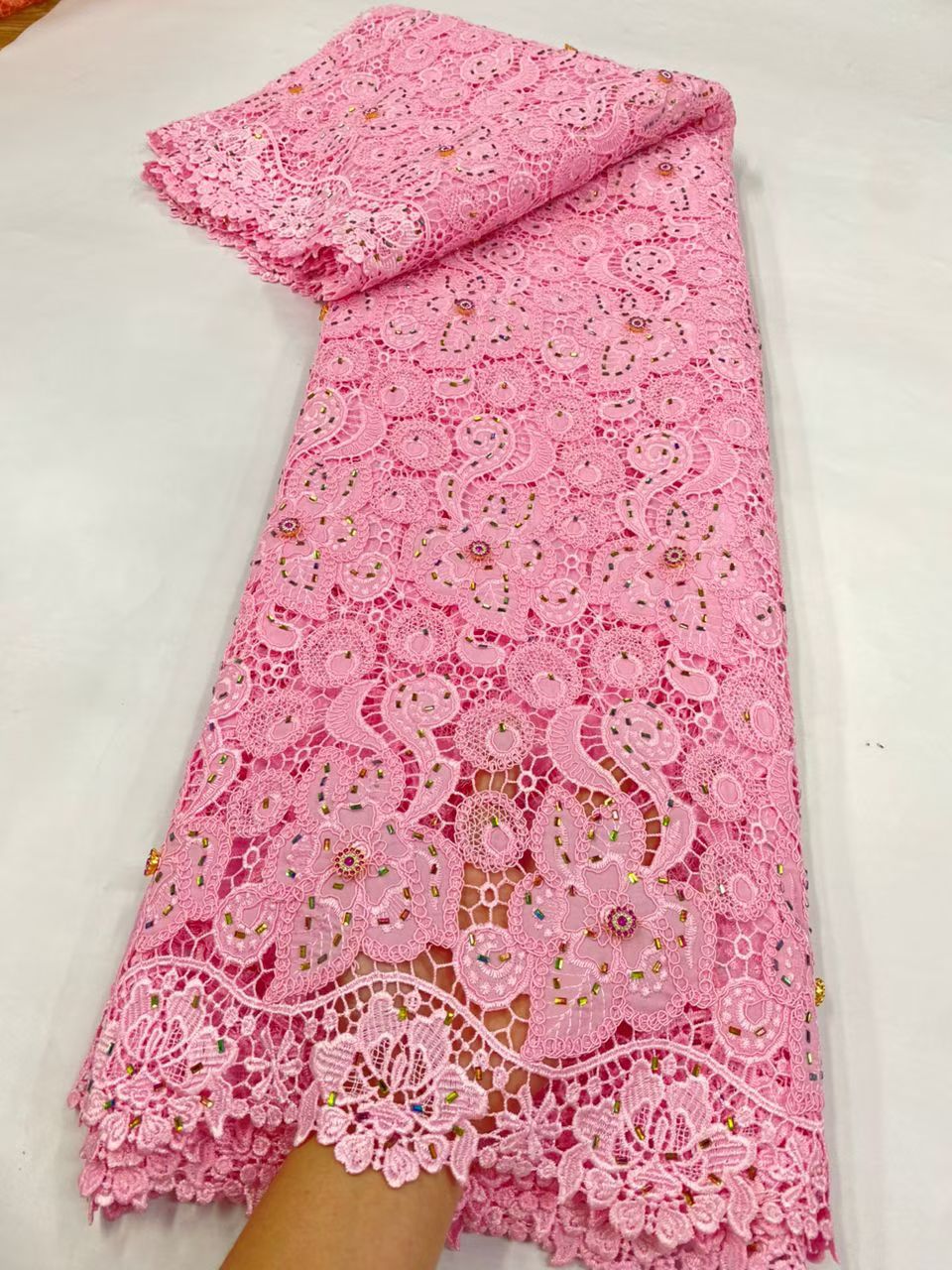 Новейшая гипюровая кружевная т – обзор и цена Crystal Mesh Fabric