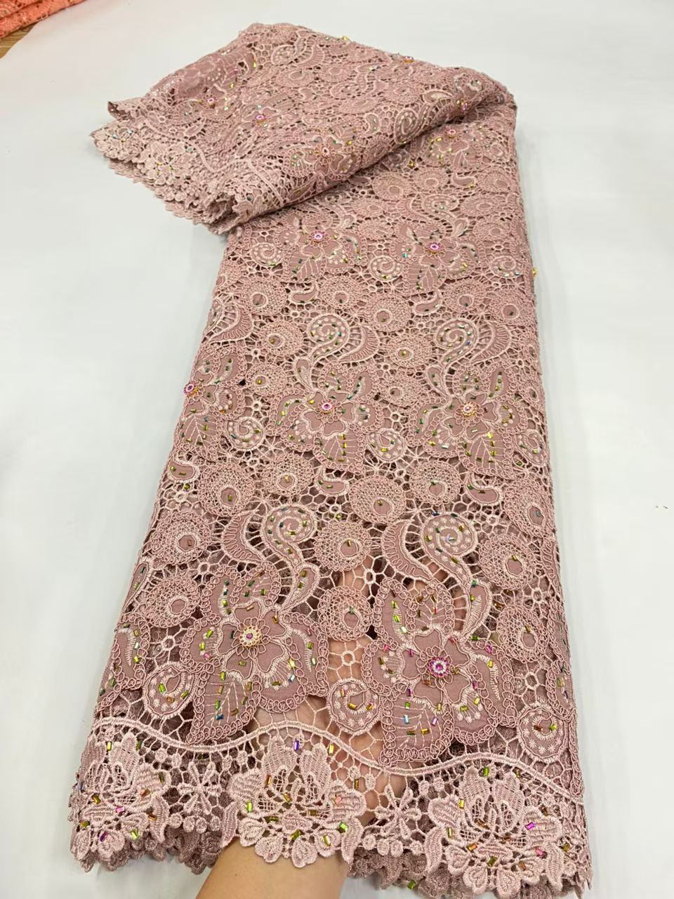 Новейшая гипюровая кружевная т – обзор и цена Crystal Mesh Fabric