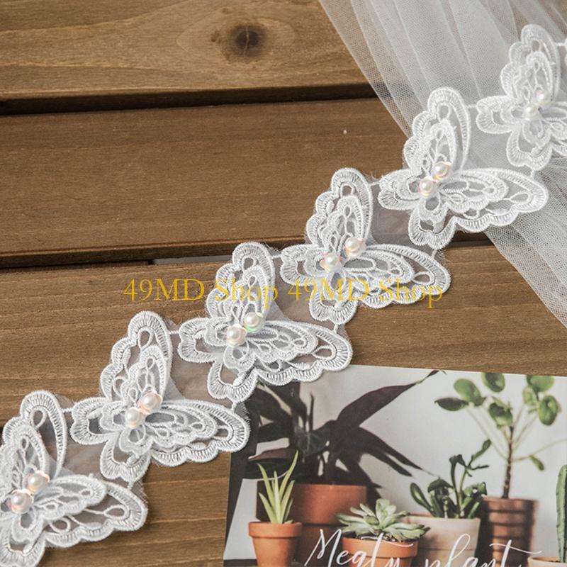49MD 1 ярд бант для бабочки, в – обзор и цена Lace Ribbon Trim