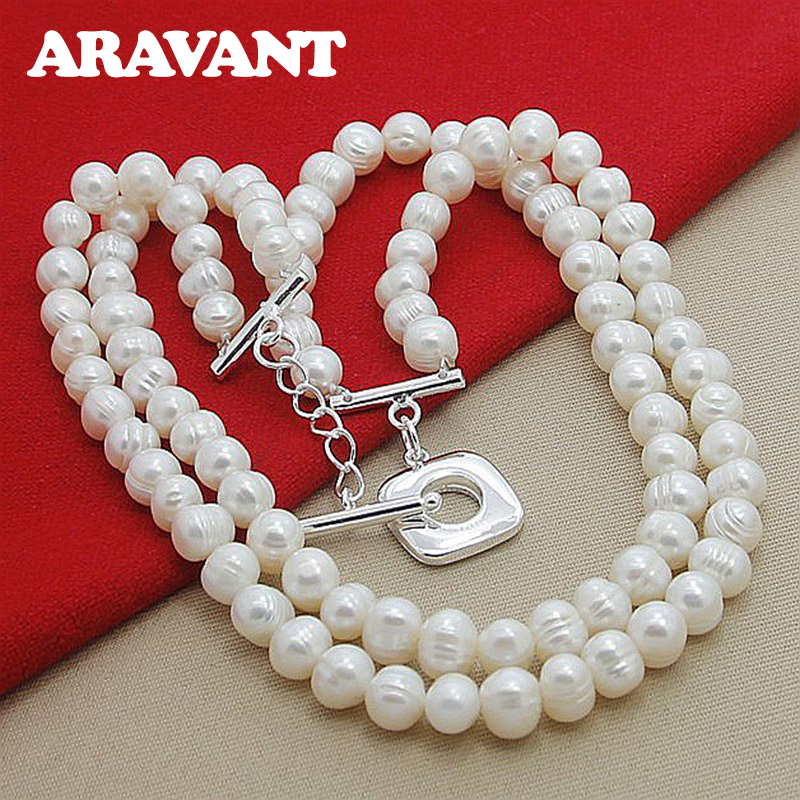 Aravant 925, серебряное двухсл – обзор и цена Pearl Trim Chain