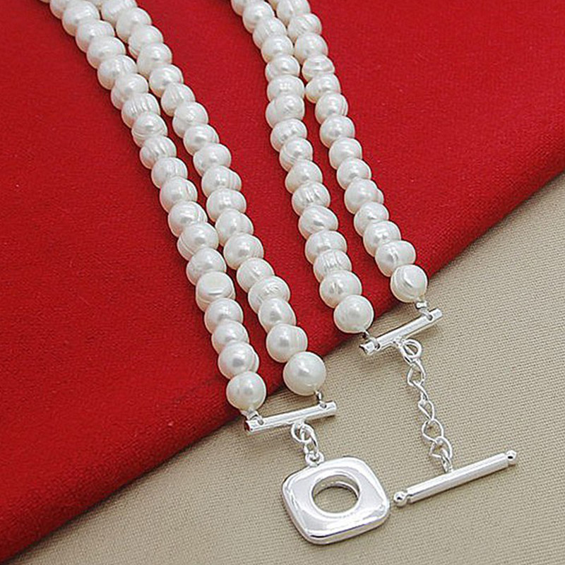 Aravant 925, серебряное двухсл – обзор и цена Pearl Trim Chain