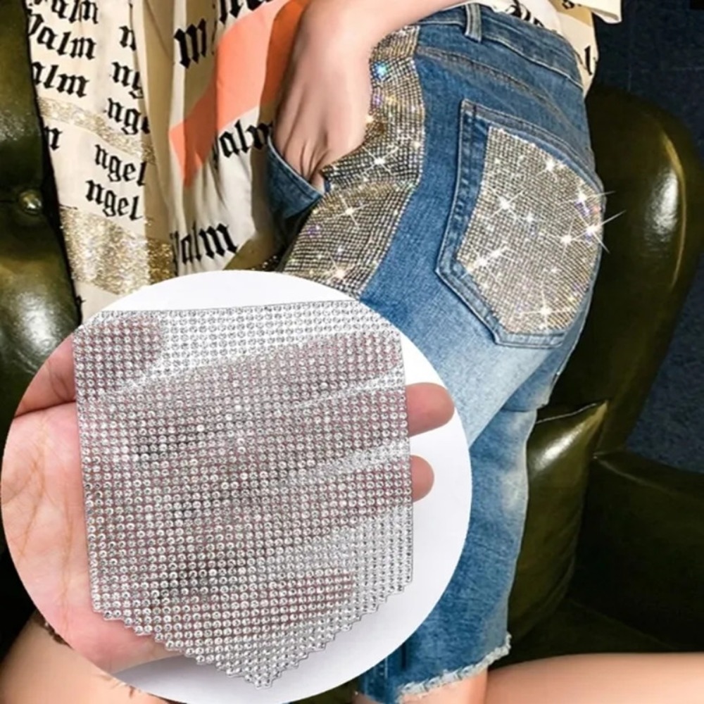 Роскошные нашивки со стразами, – обзор и цена Hotfix Rhinestone Sheet