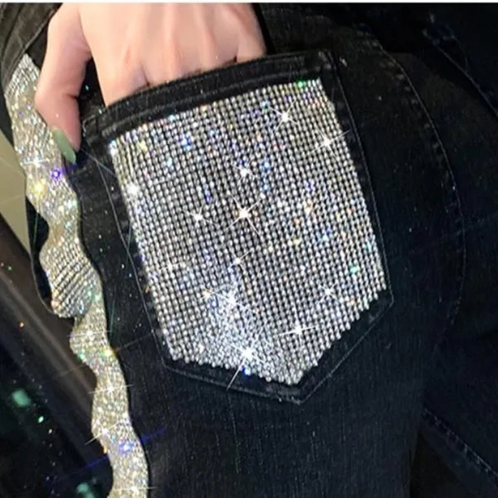 Роскошные нашивки со стразами, – обзор и цена Hotfix Rhinestone Sheet