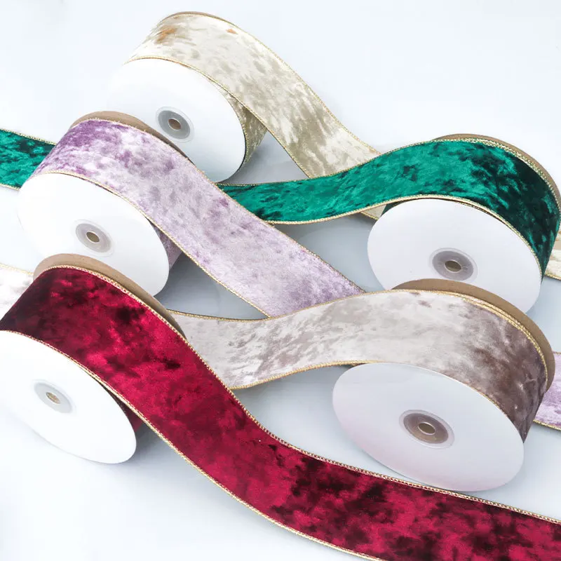 Двусторонняя бархатная металли – обзор и цена Velvet Ribbon Roll