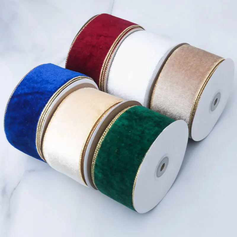 Двусторонняя бархатная металли – обзор и цена Velvet Ribbon Roll