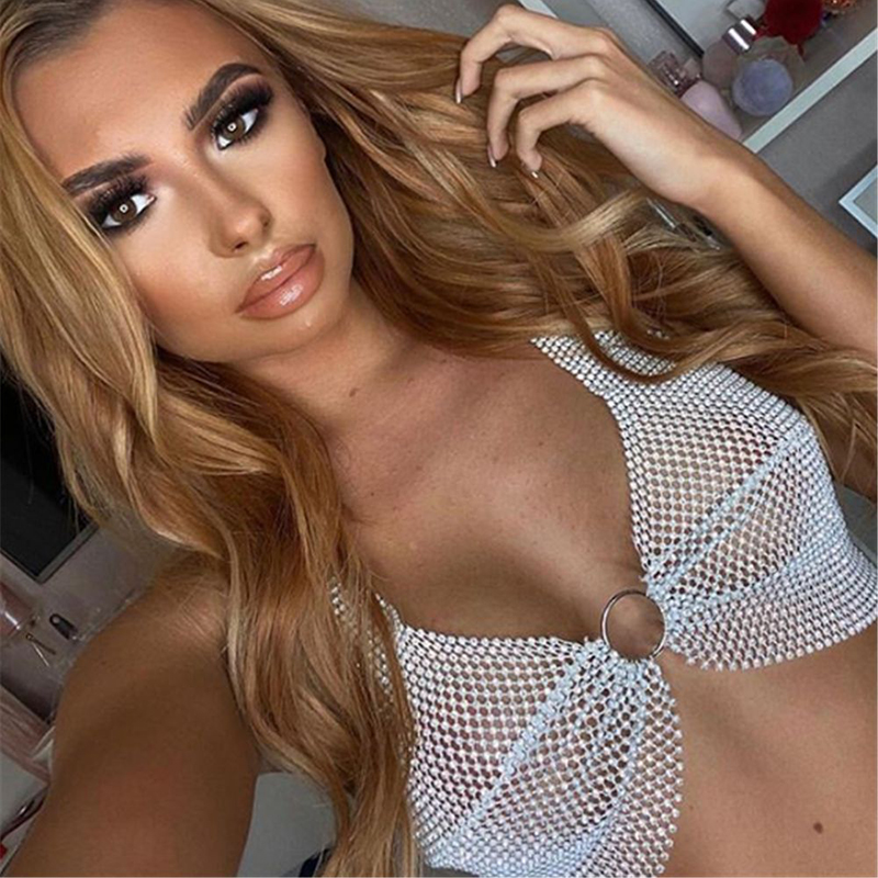 Женские сексуальные укороченны – обзор и цена Crystal Mesh Fabric