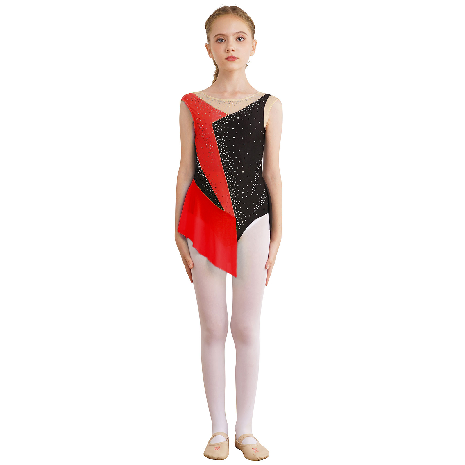 Балетное платье-туту без рукав – обзор и цена Rhinestone Banding Trim