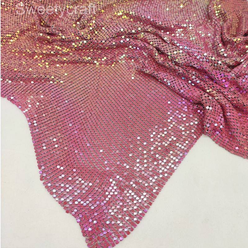 2022 модная Гибкая Металлическ – обзор и цена Crystal Mesh Fabric