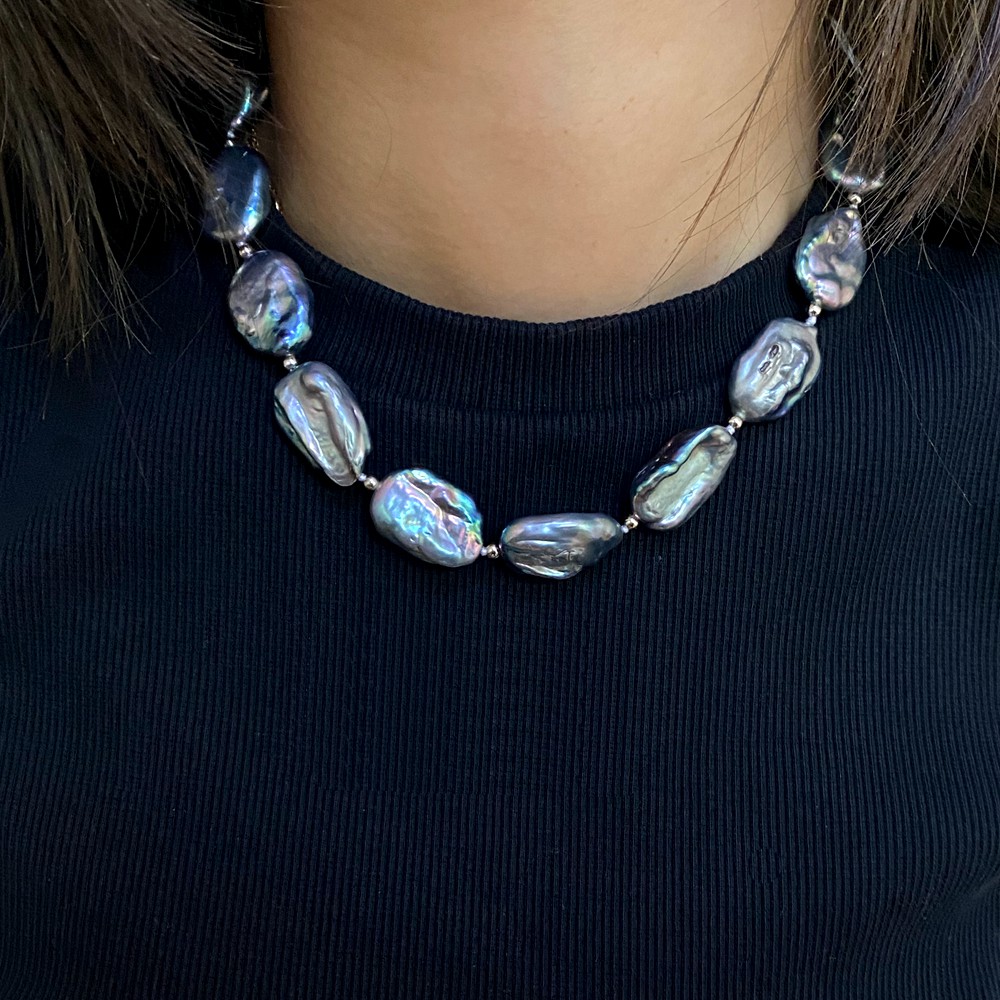 Ожерелье из натурального пресн – обзор и цена Pearl Trim Chain