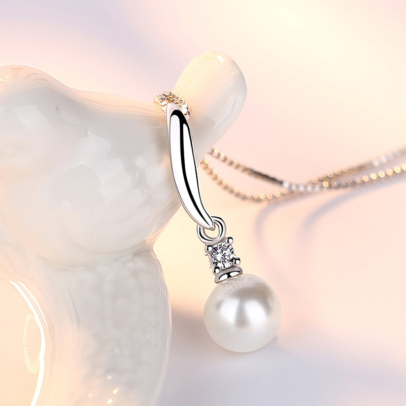 Ожерелье женское из серебра 92 – обзор и цена Pearl Trim Chain