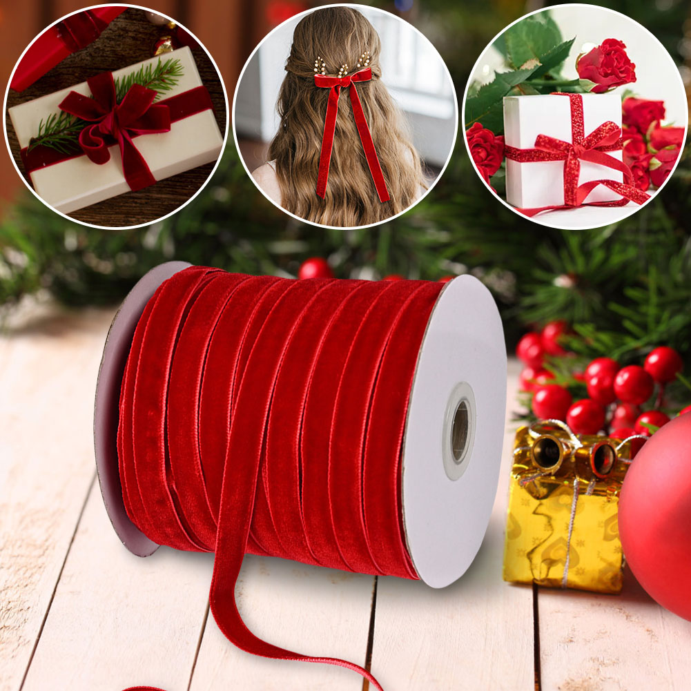 Бархатная лента, декоративная  – обзор и цена Velvet Ribbon Roll